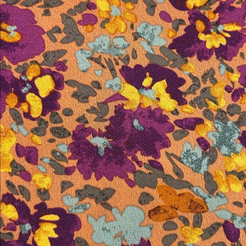 Jodifl Can't Change Purple Ditsy Floral Long Sleeve Feminine Blouse Size Small - Picture 6 of 12